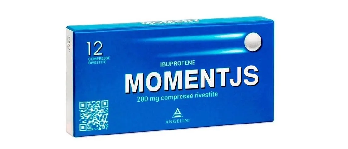 Ibuprofen box with MomentJS replacing the drug's name. Image created by Simone Trovato Monastra for the occasion.